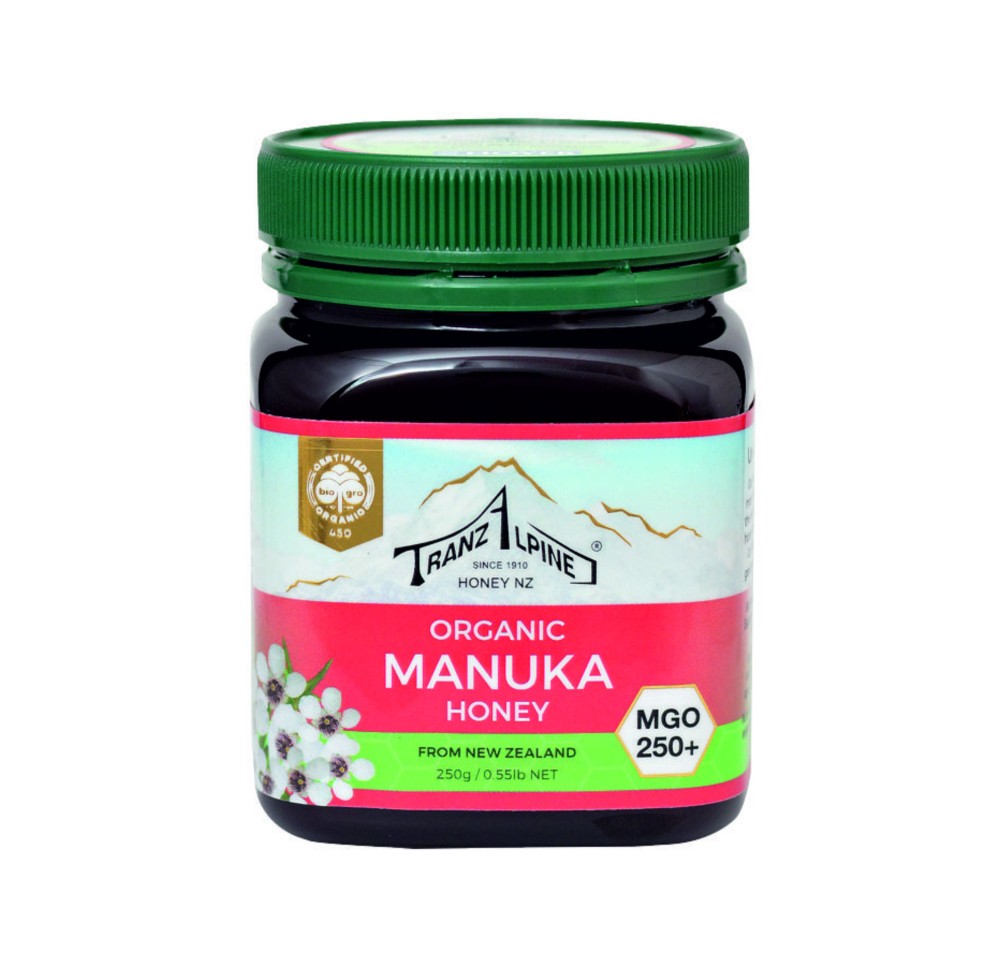 TRANZALPINE Miel de Manuka MGO 250+ bio 250 g