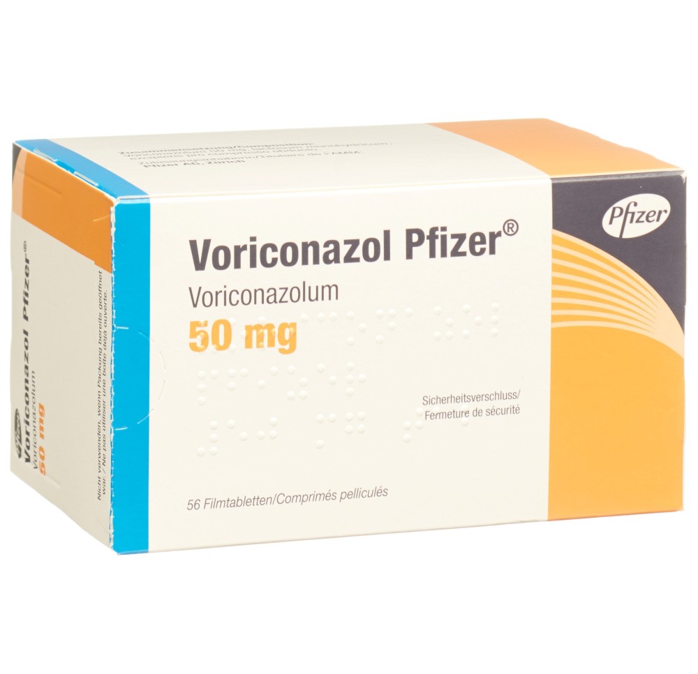VORICONAZOL Pfizer cpr pell 50 mg 56 pce