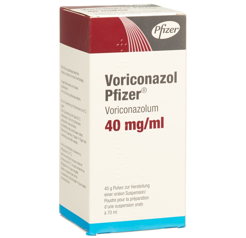 VORICONAZOL Pfizer pdr 40 mg/ml fl 70 ml
