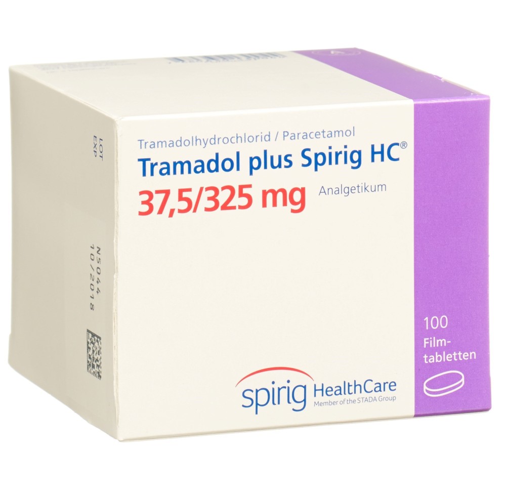 TRAMADOL PLUS Spirig HC 37.5/325mg 100 pce