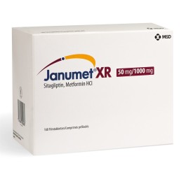 JANUMET XR cpr pell ret 50/1000 mg 3 fl 56 pce