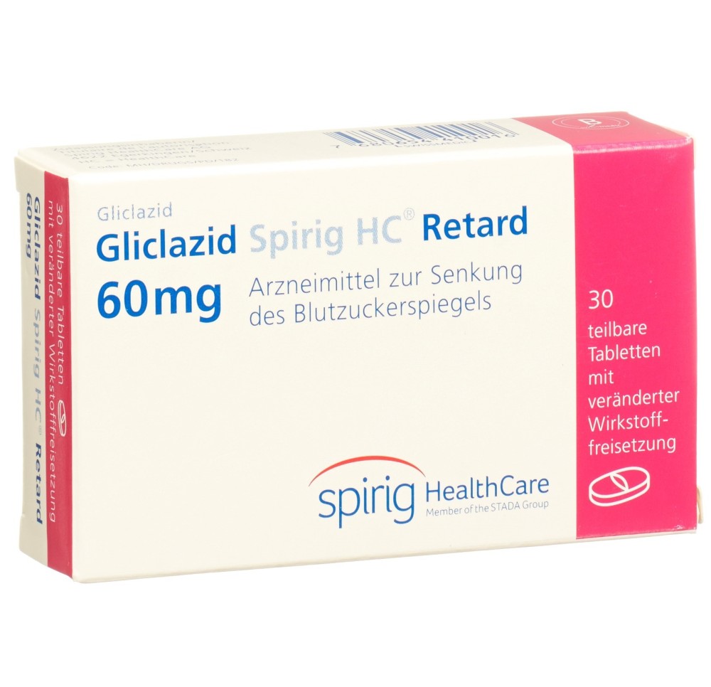 GLICLAZID Spirig HC Retard cpr ret 60 mg 30 pce