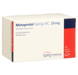 METOPROLOL Spirig HC cpr pell ret 25 mg 100 pce