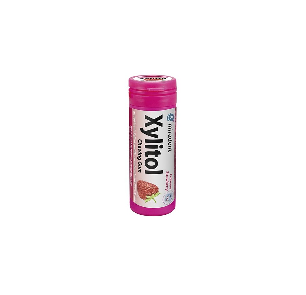 MIRADENT Xylitol Chewing Gum Kids fraise 30 pce