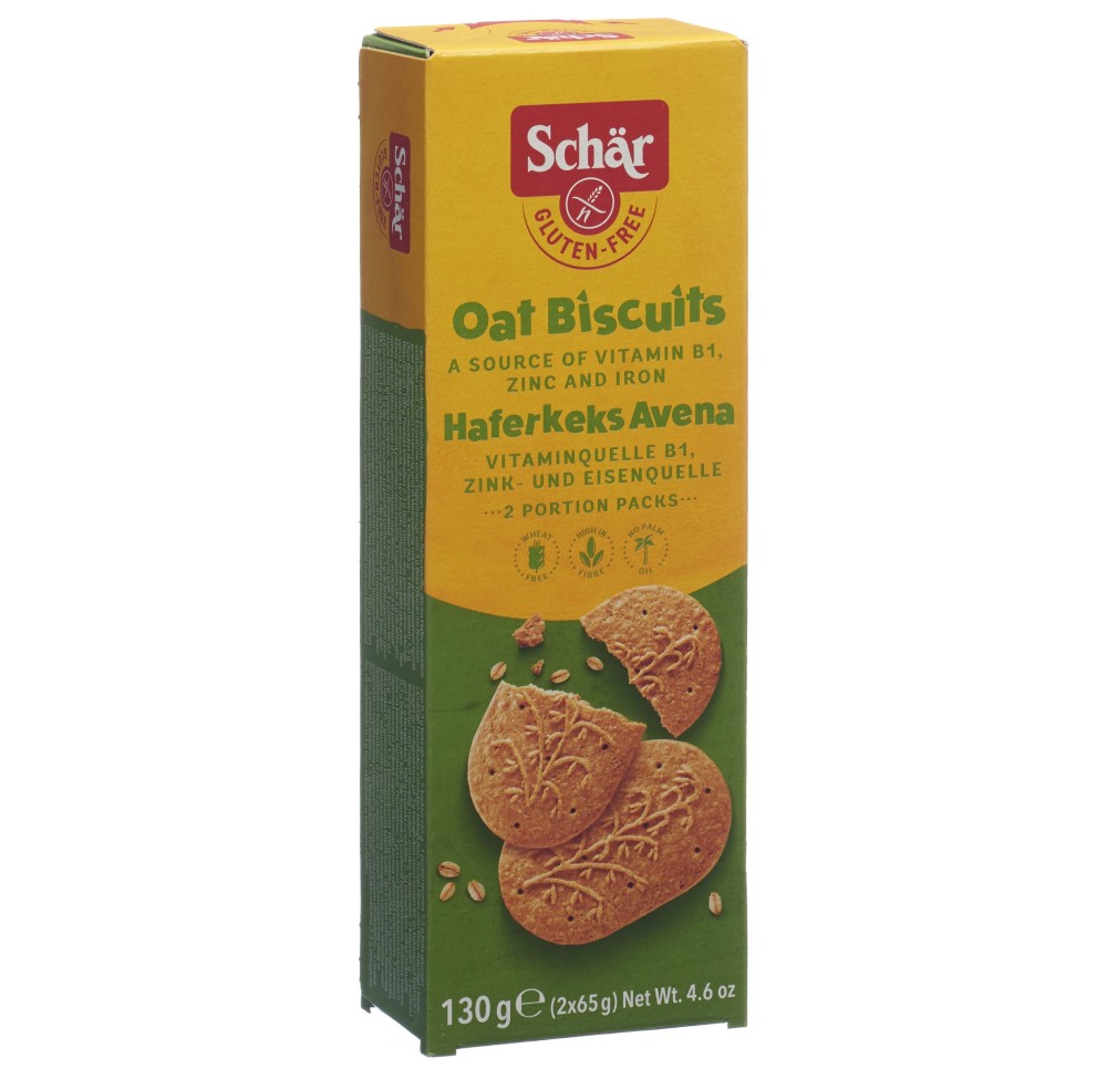 SCHÄR Avena biscuits à l'avoine sans gluten 130 g