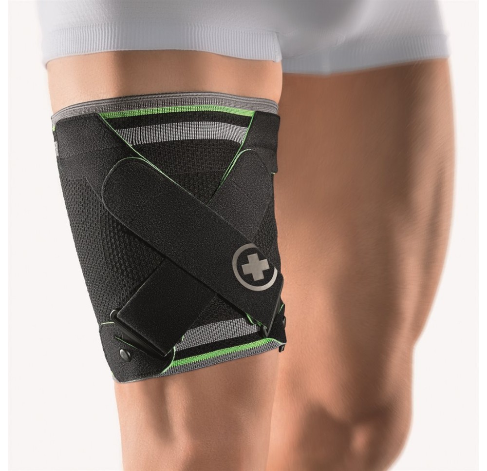 BORT MYOACTIVE sport band cuisse XL noir/vert