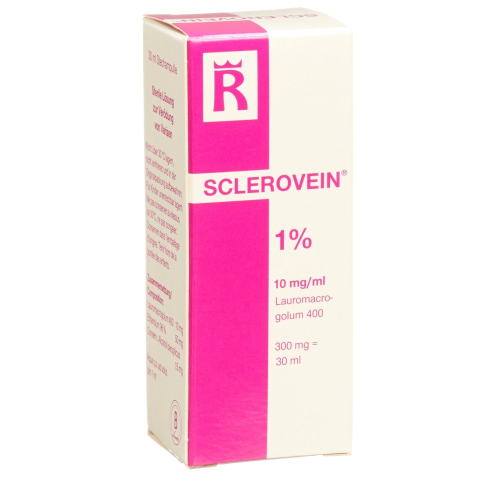 SCLEROVEIN sol inj 1 % i.v. flac 30 ml