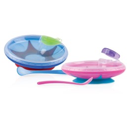 NUBY assiette ventouse chauffante et cuillère