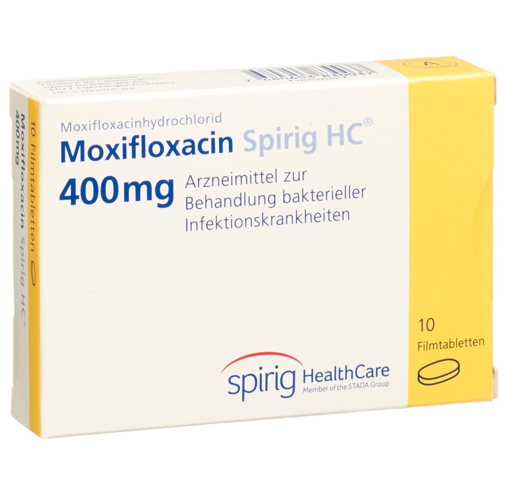 MOXIFLOXACINE Spirig HC cpr pell 400 mg 10 pce