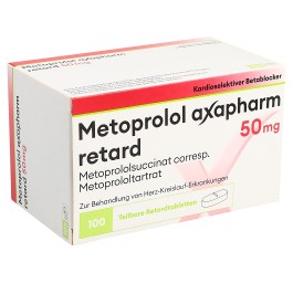 METOPROLOL Axapharm cpr ret 50 mg 100 pce
