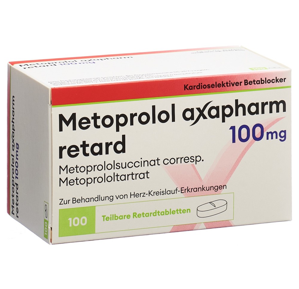 METOPROLOL Axapharm cpr ret 100 mg 100 pce