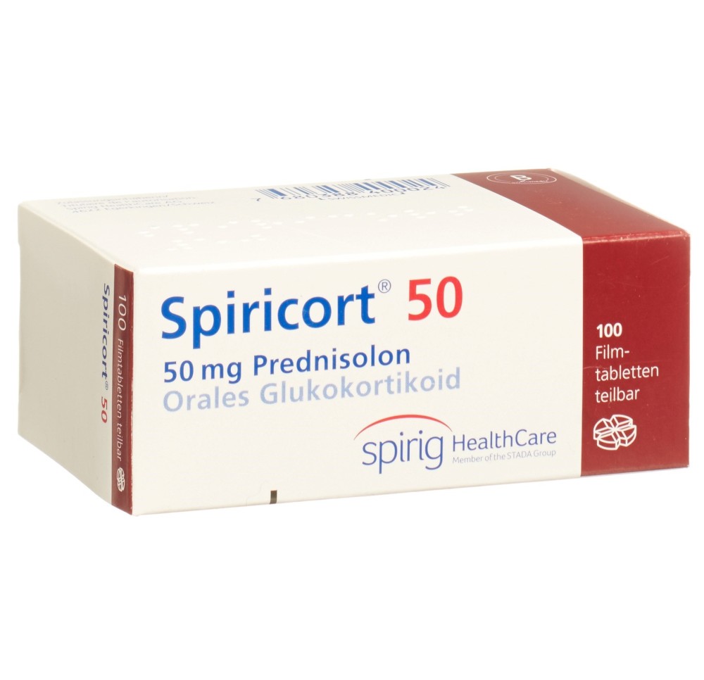 SPIRICORT cpr pell 50 mg 100 pce