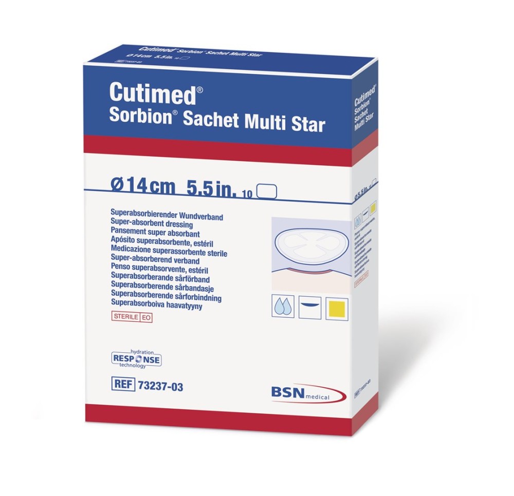CUTIMED Sorbion Sachet Multi Star 14cm 5 pce