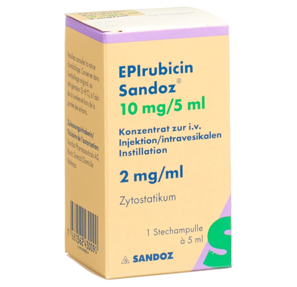 EPIRUBICINE Sandoz 10 mg/5ml flac 5 ml