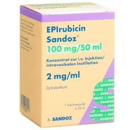 EPIRUBICINE Sandoz 100 mg/50ml flac 50 ml