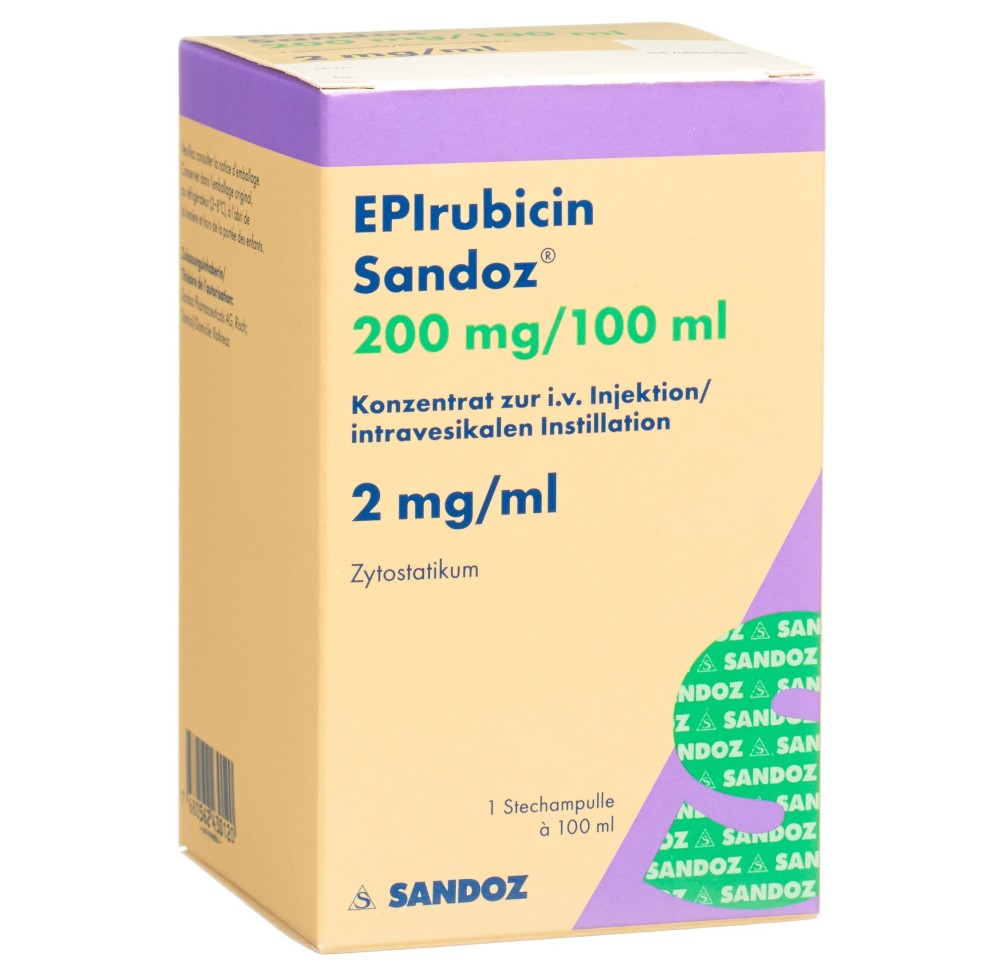 EPIRUBICINE Sandoz 200 mg/100ml flac 100 ml