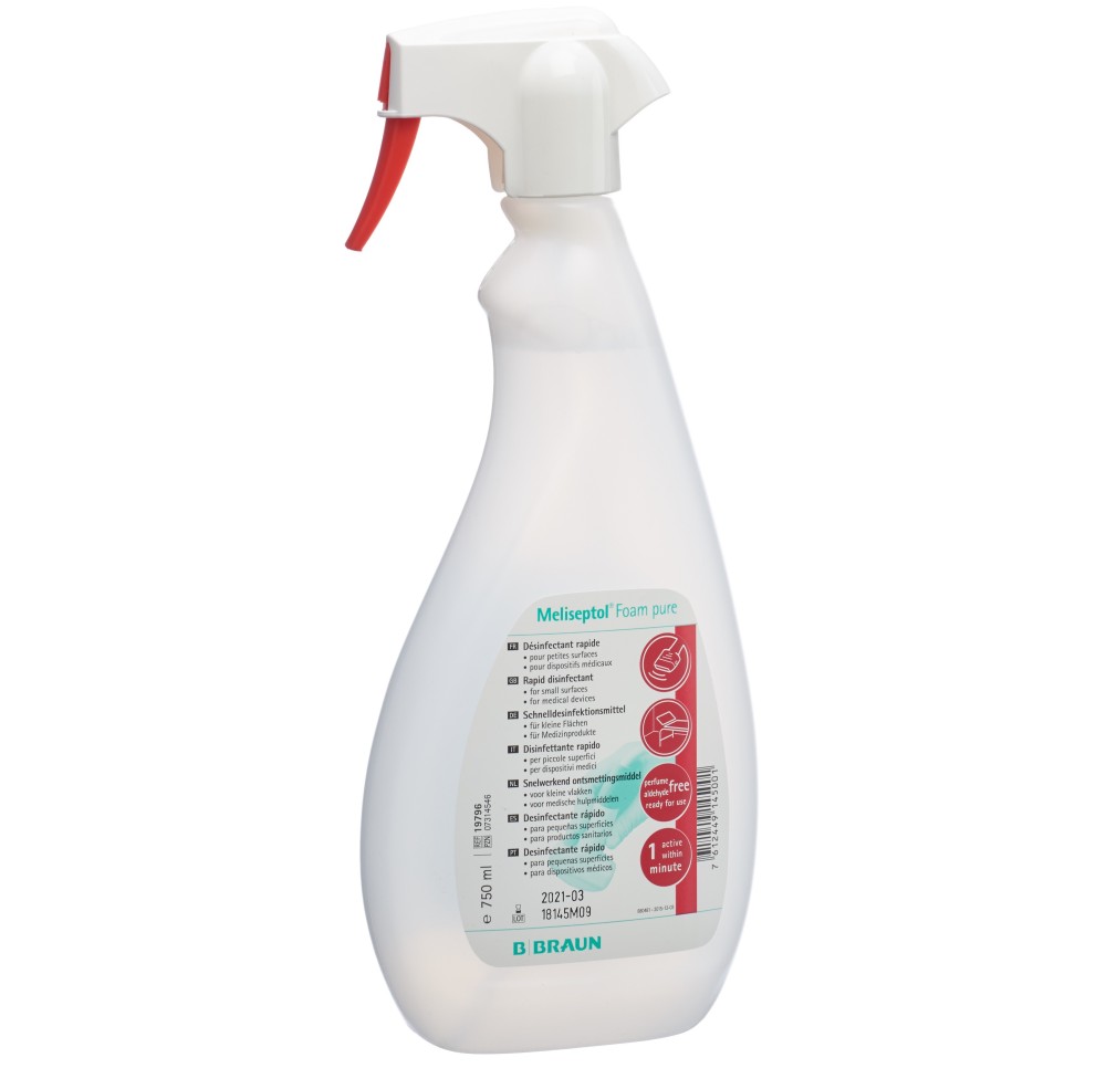 MELISEPTOL foam pure spr 750 ml