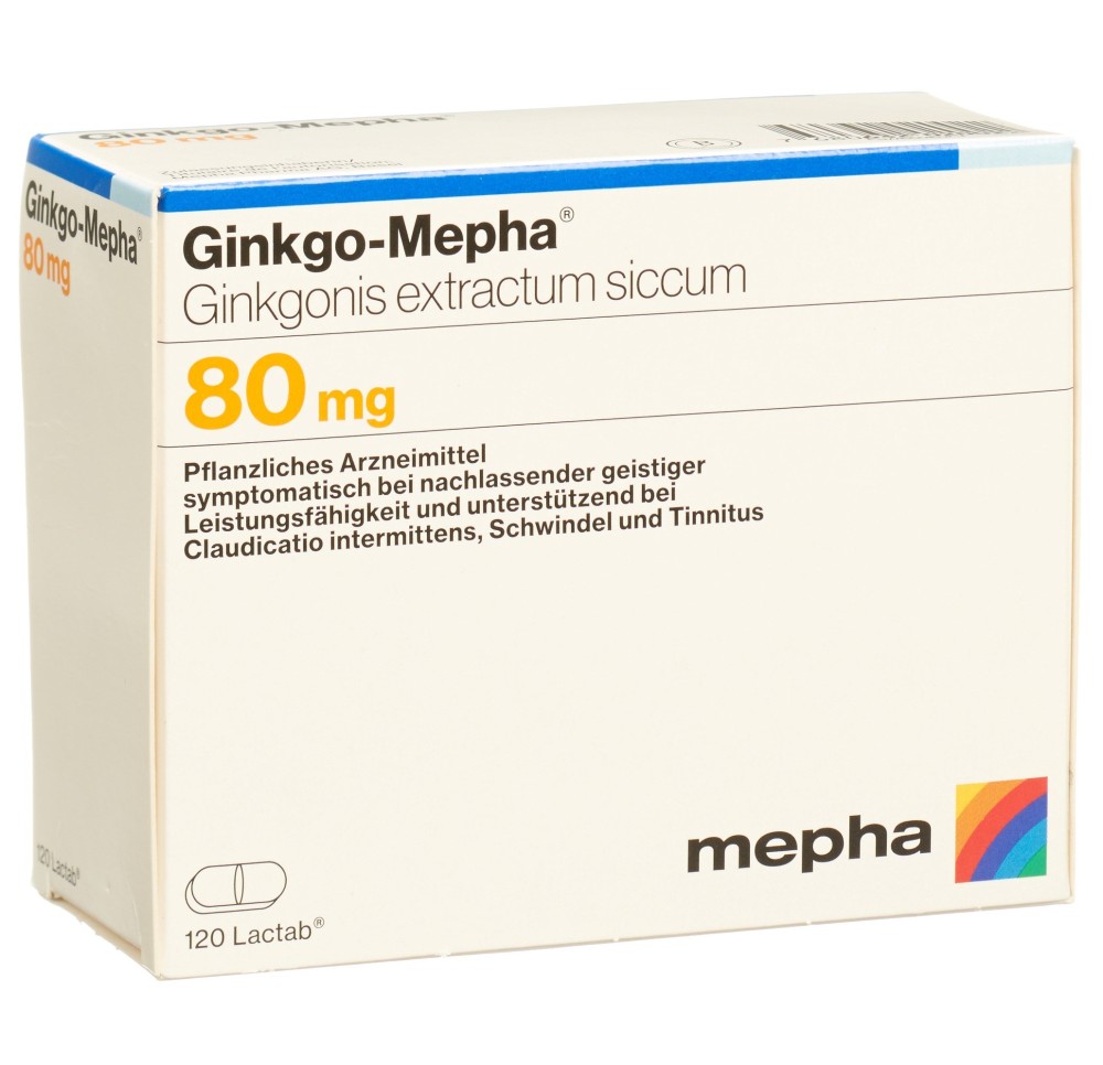 GINKGO Mepha cpr pell 80 mg 120 pce