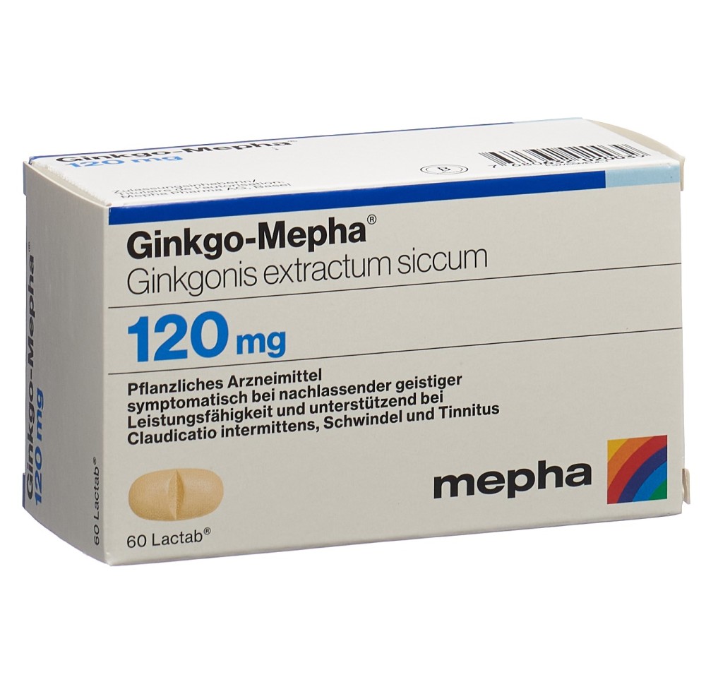 GINKGO Mepha cpr pell 120 mg 60 pce