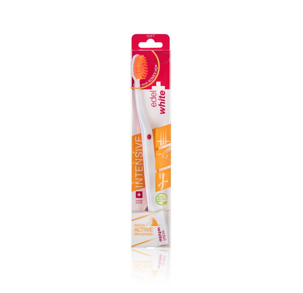 EDEL+WHITE Flosserbrush brosse dents soft intensiv