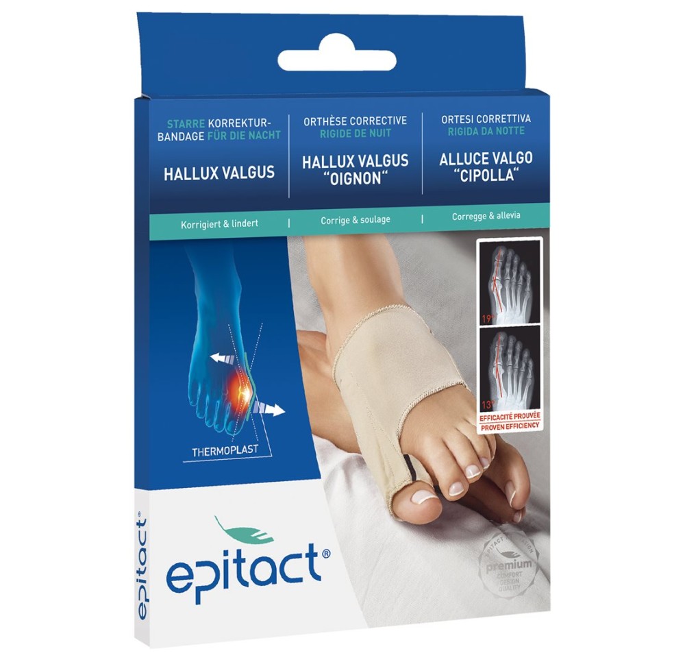 EPITACT orthèse corr rigid Hallux NUIT L 23-24.5cm