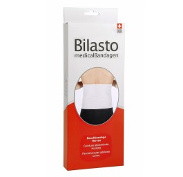 BILASTO ceinture abdominale homme L blanche velcro