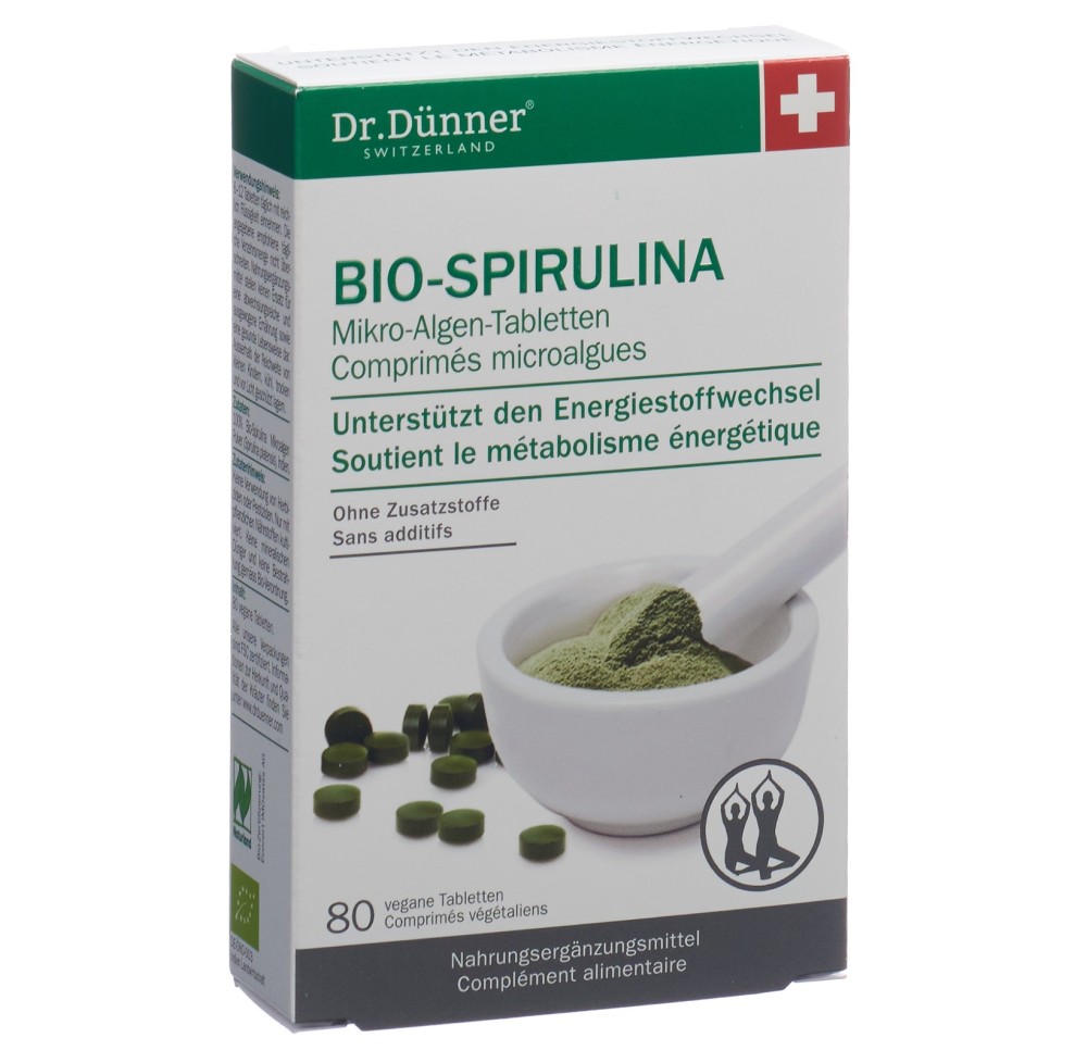 DÜNNER Bio Spirulina vitalité cpr NL 80 pce