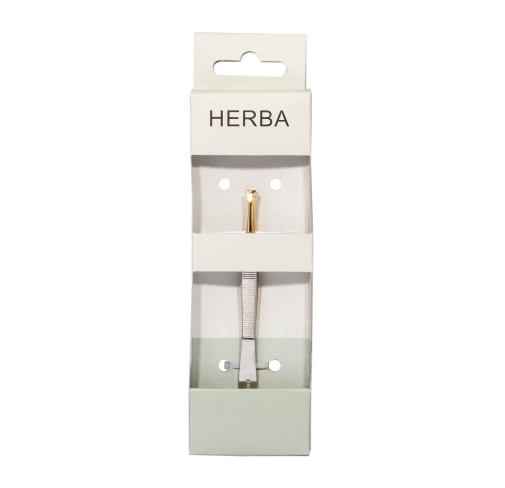 HERBA pincette 7.5cm pointe or 5360