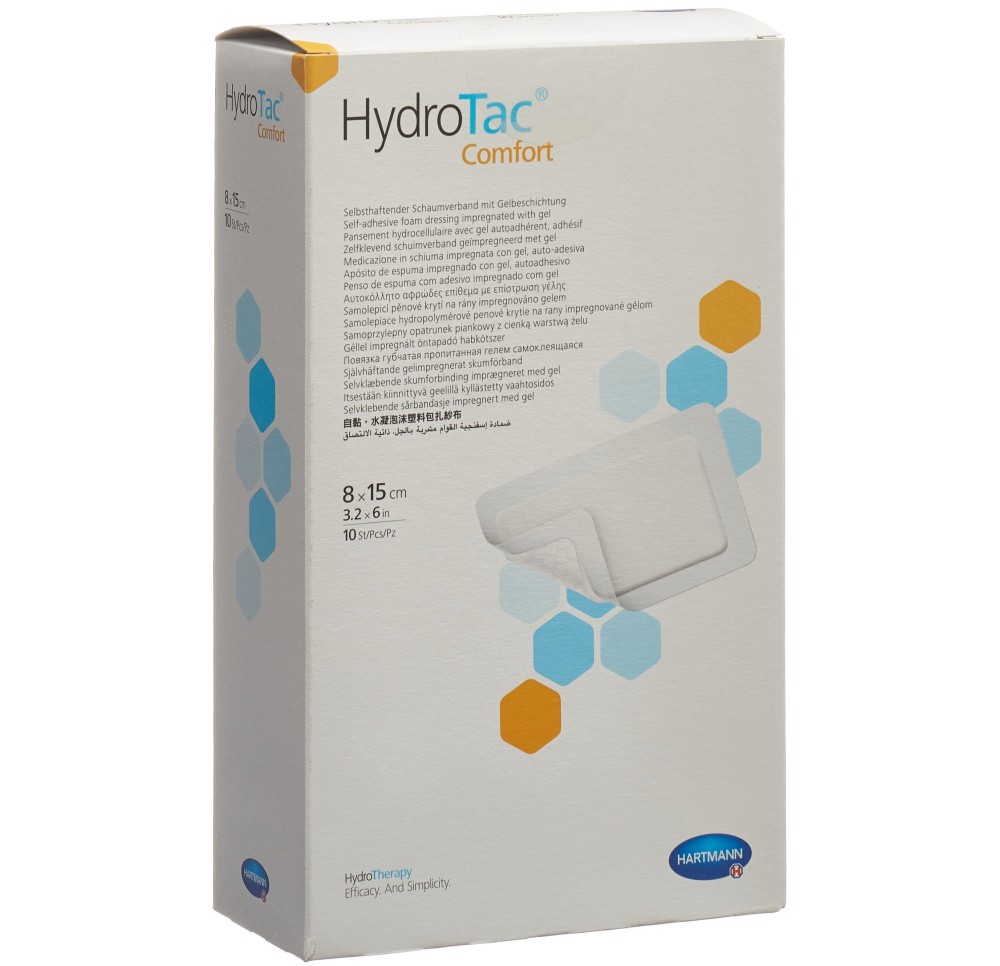 HYDROTAC Comfort pansement 8x15cm stér 10 pce