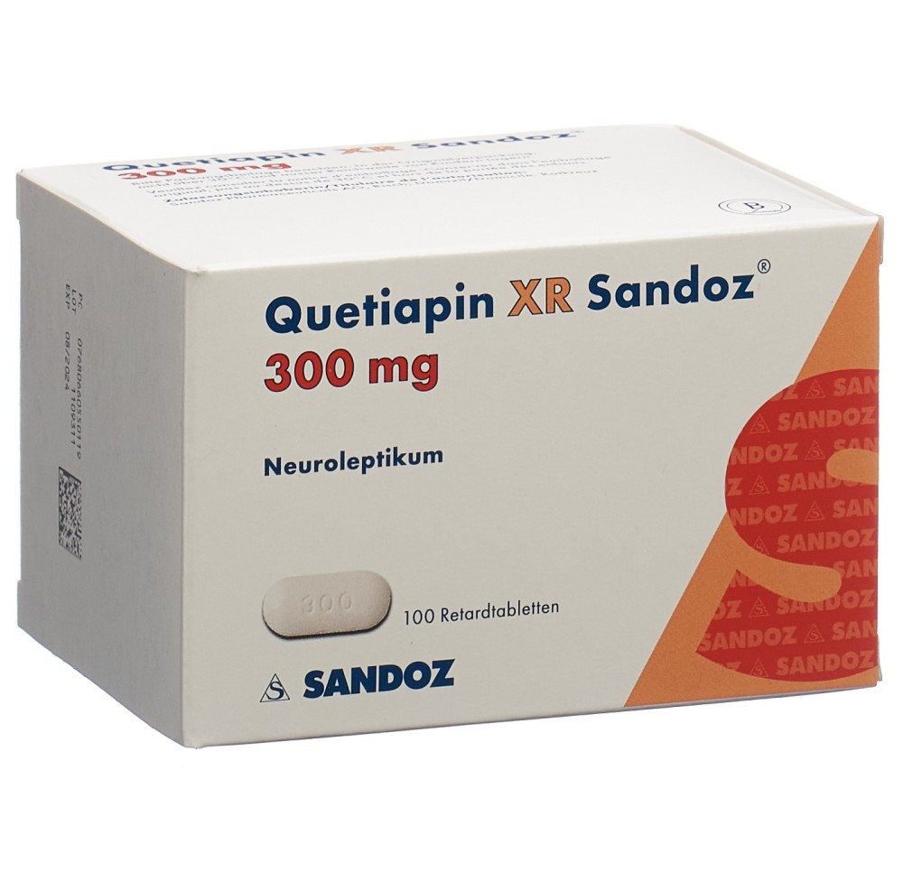 QUETIAPINE XR Sandoz cpr ret 300 mg 100 pce