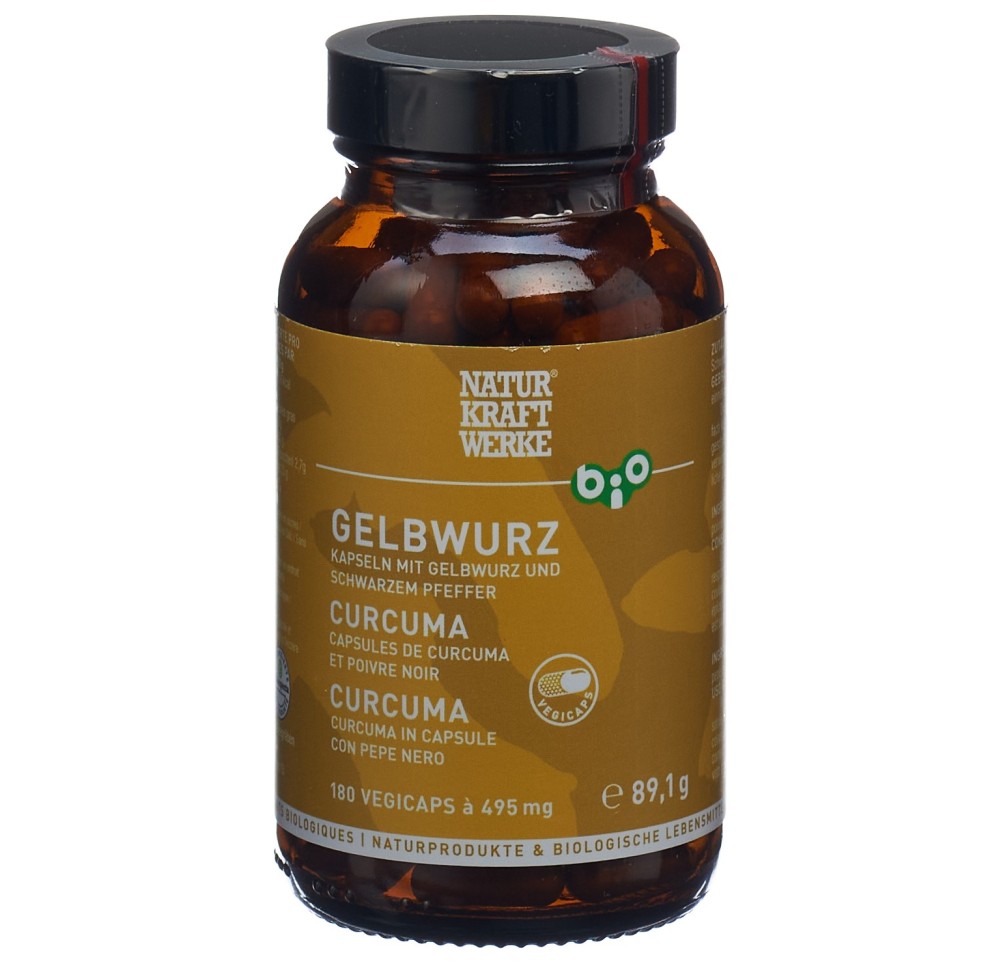 NATURKRAFTWERKE Curcuma vegicaps bio 180 pce