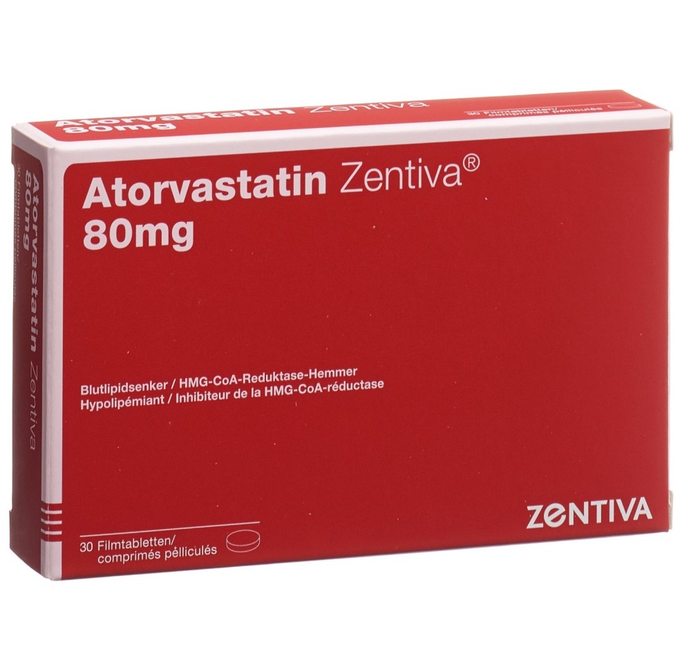 ATORVASTATIN Zentiva cpr pell 80 mg 30 pce