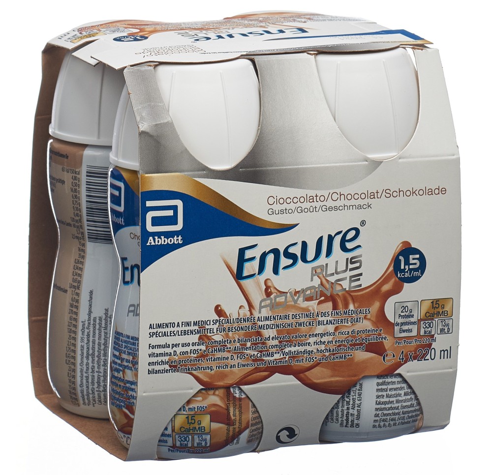 ENSURE Plus Advance chocolat 4 x 220 ml