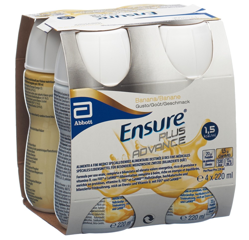 ENSURE Plus Advance banane 4 x 220 ml