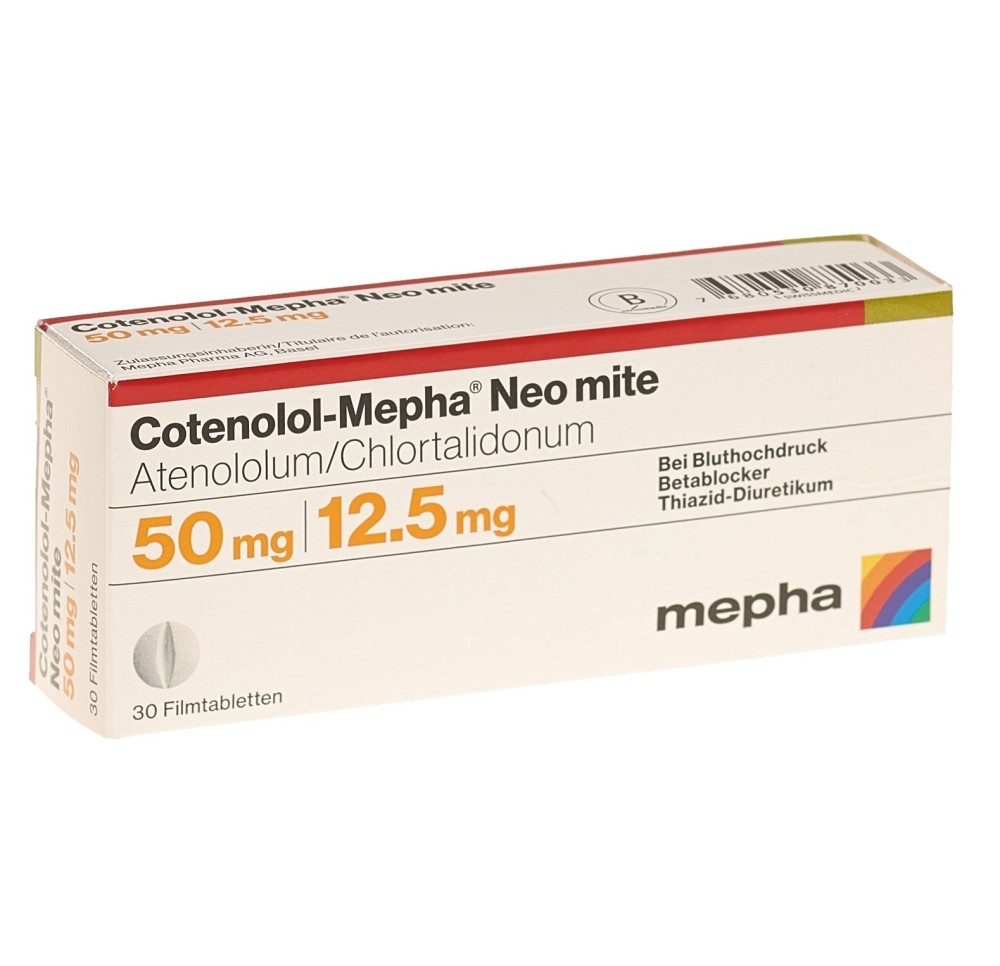 COTENOLOL Mepha Neo mite cpr pell 50/12.5 30 pce