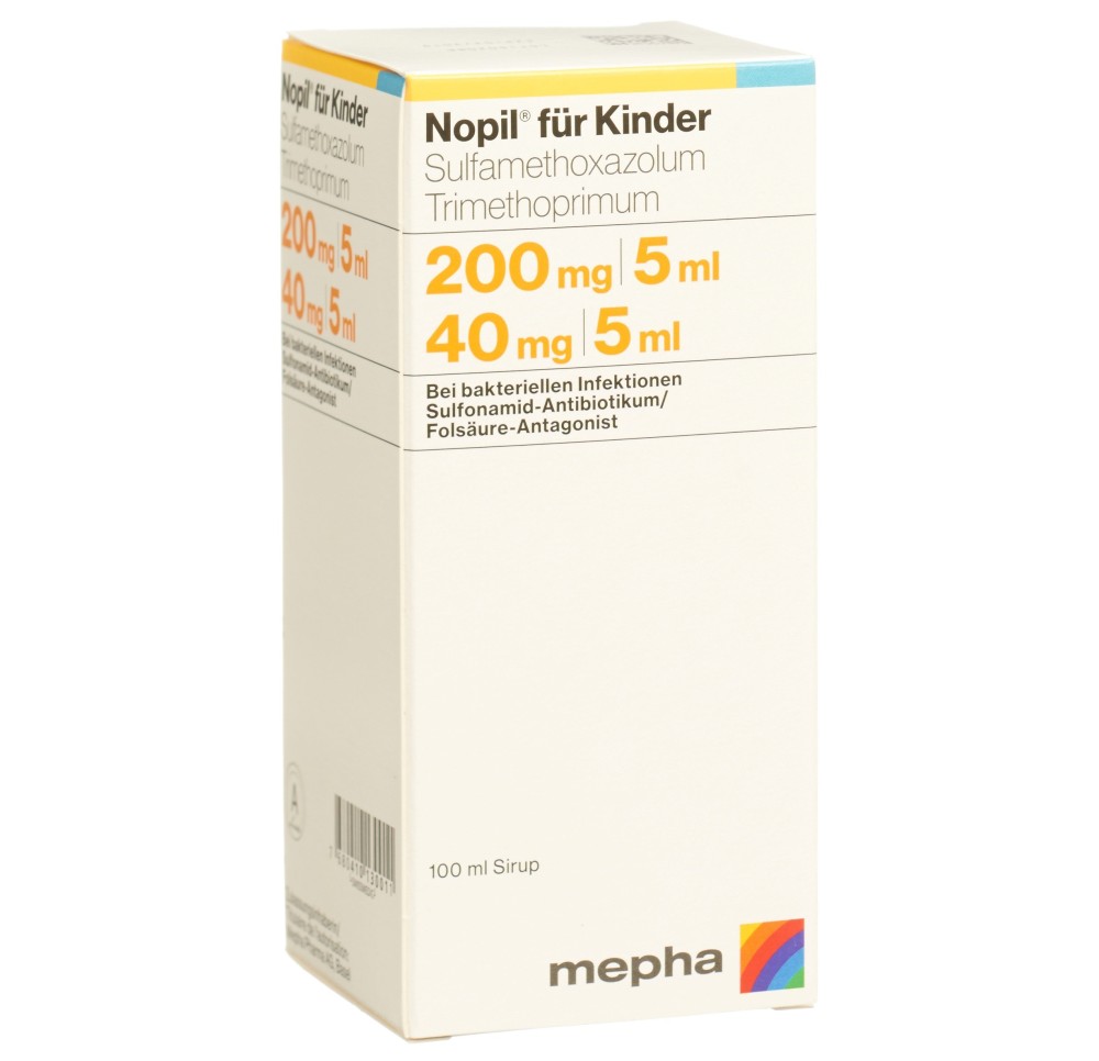 NOPIL sirop enf 200/40mg fl 100 ml