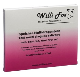 WILLI FOX test drogue multi 6 drog fête sal 2 pce