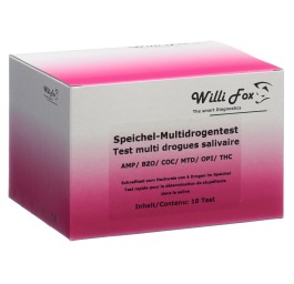 WILLI FOX test drogue multi 6 drog fête sal 10 pce
