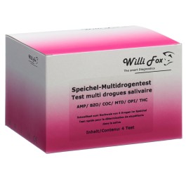 WILLI FOX test drogue multi 6 drog fête sal 4 pce