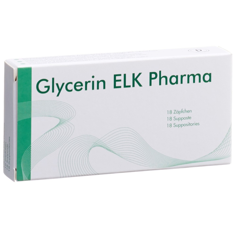 GLYCERINE ELK Pharma supp 18 pce