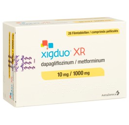 XIGDUO XR cpr pell 10 mg/1000 mg 28 pce