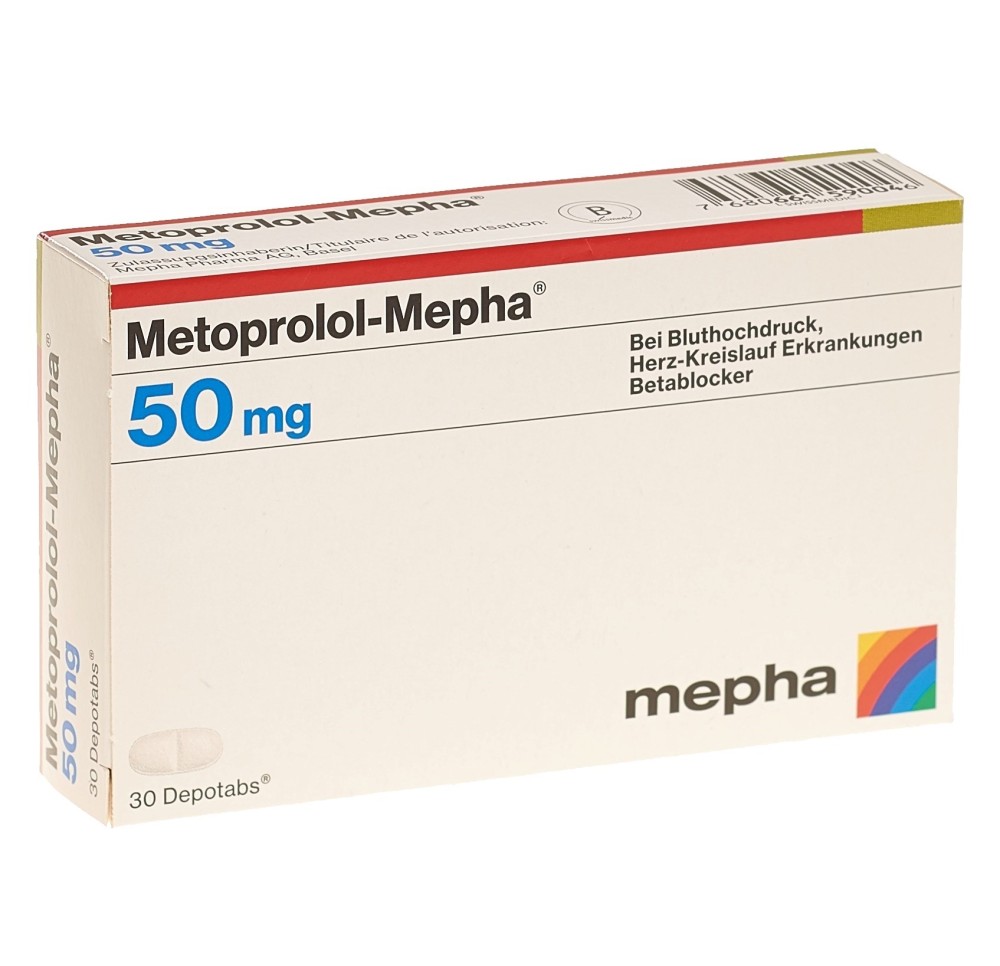 METOPROLOL Mepha depotabs 50 mg 30 pce