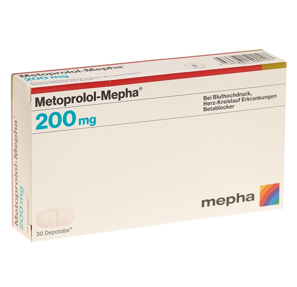 METOPROLOL Mepha depotabs 200 mg 30 pce