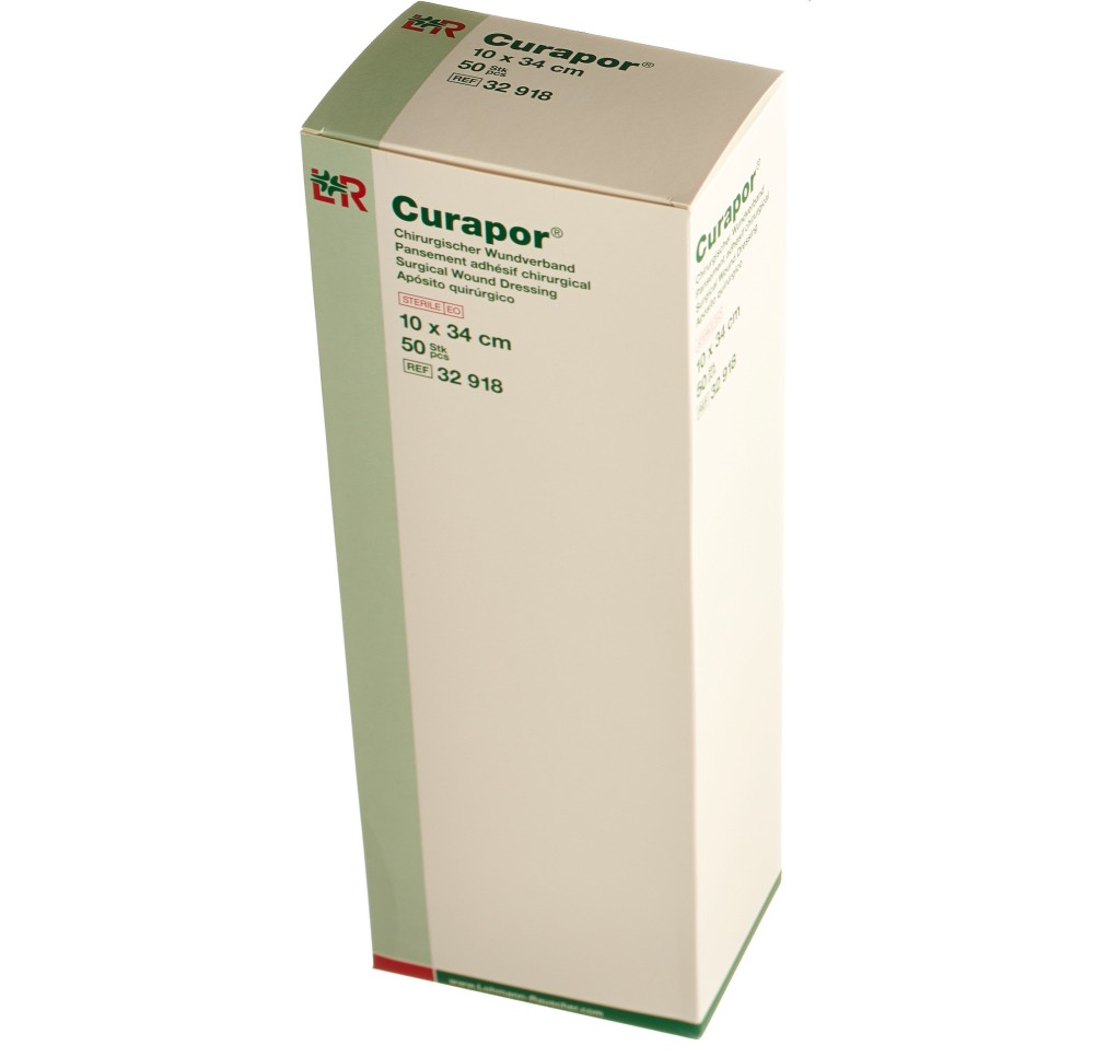 CURAPOR pansement adhés chirurgi 10x34cm st 50 pce