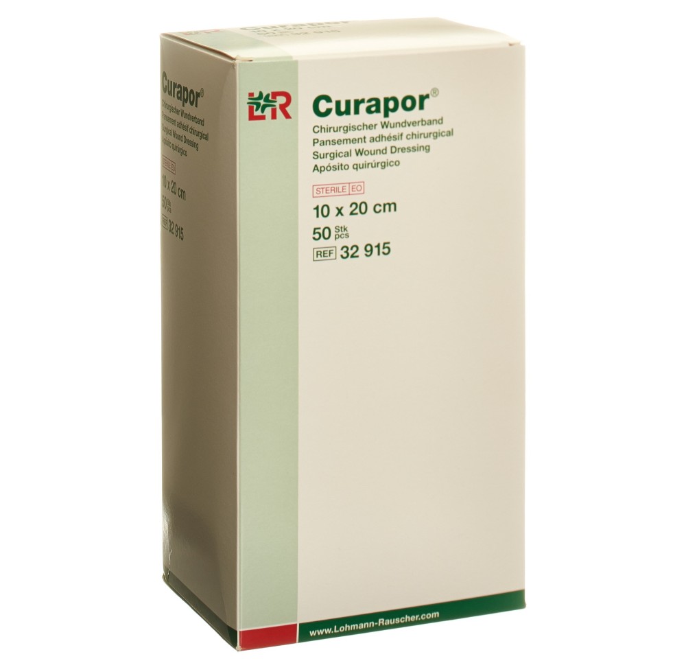 CURAPOR pansement adhés chirurgi 10x20cm st 50 pce