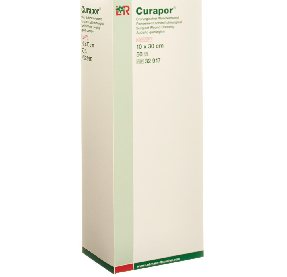 CURAPOR pansement adhés chirurgi 10x30cm st 50 pce
