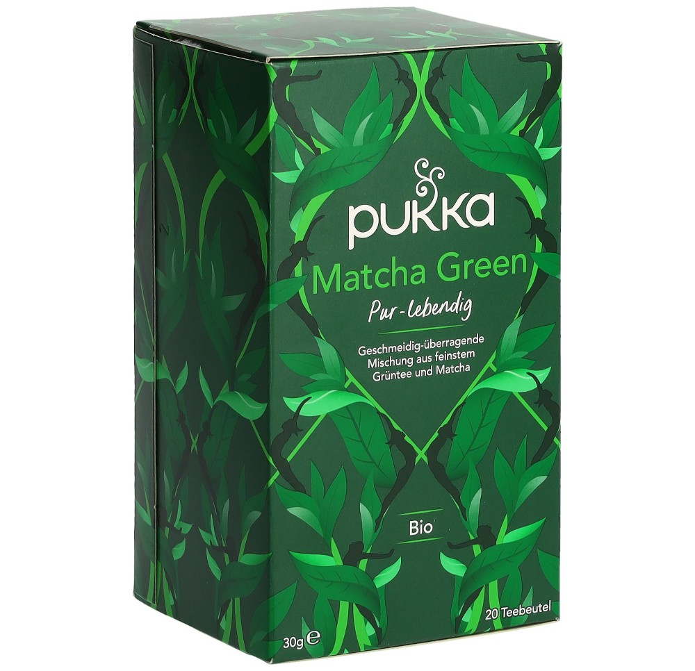 PUKKA Matcha Green thé bio sach 20 pce