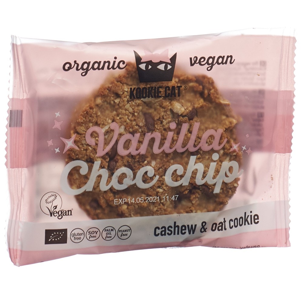 KOOKIE CAT Vanilla Choc Chip Cookie 50 g