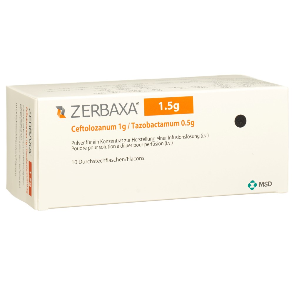 ZERBAXA subst sèche 1.5 g flac 10 pce