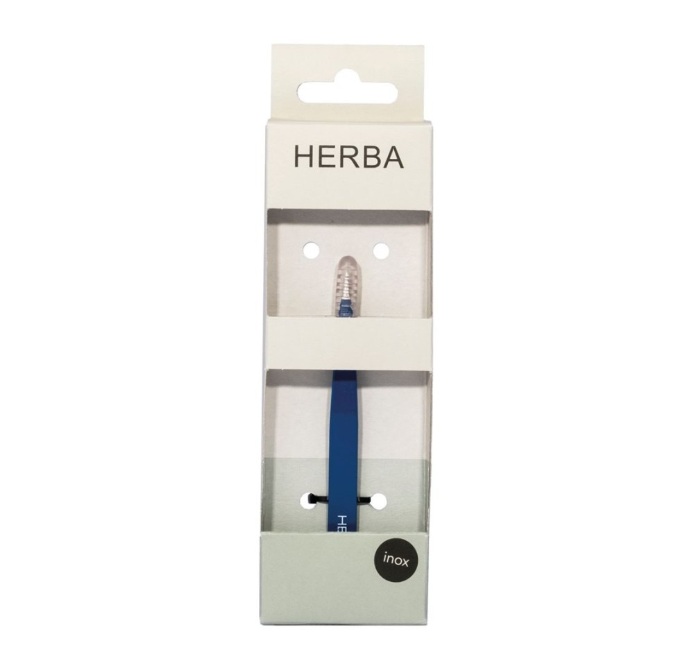 HERBA pincette pointue inox bleu